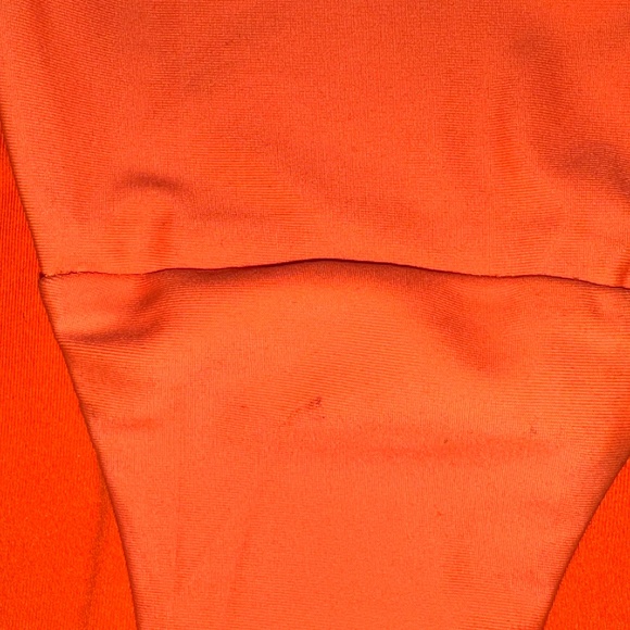 NEW Aerie “Real Good” High Cut Cheeky Bikini Bottom – Orange (Size L) - Picture 6 of 6